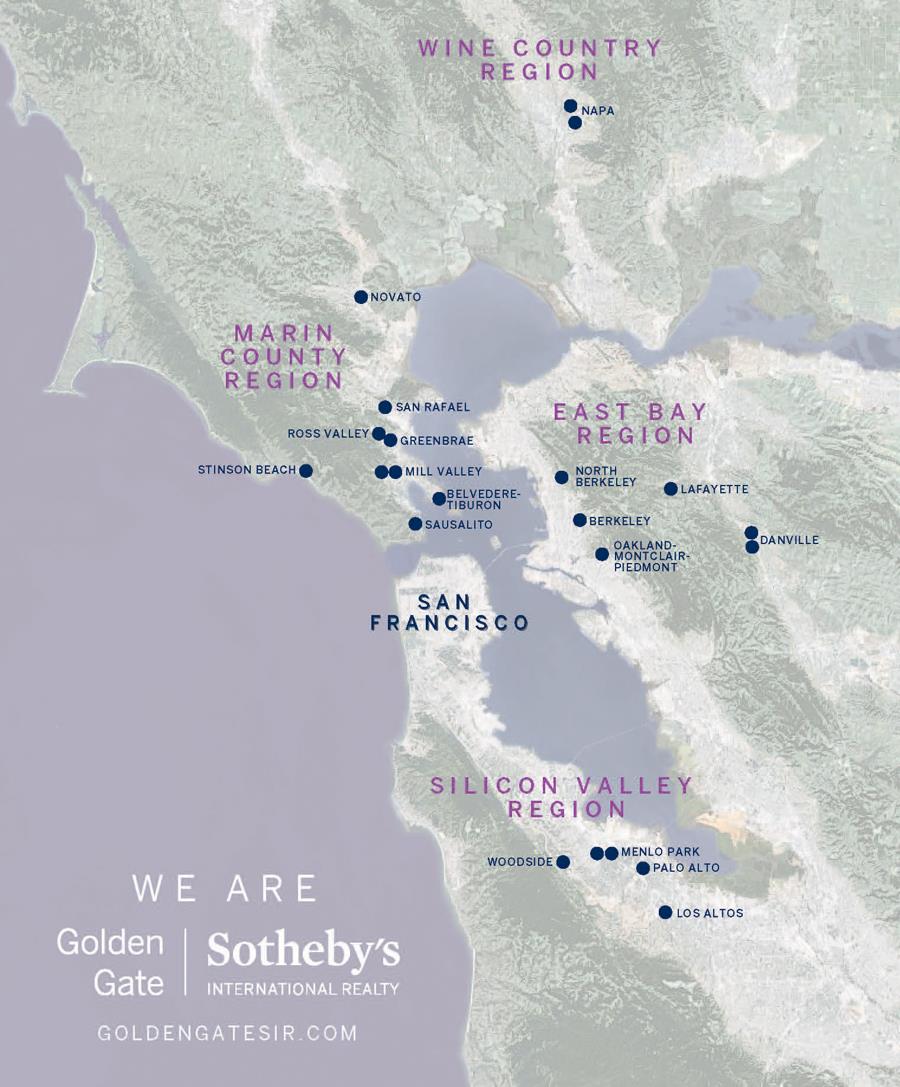 Golden Gate Sotheby's International Realty Bay Area Map